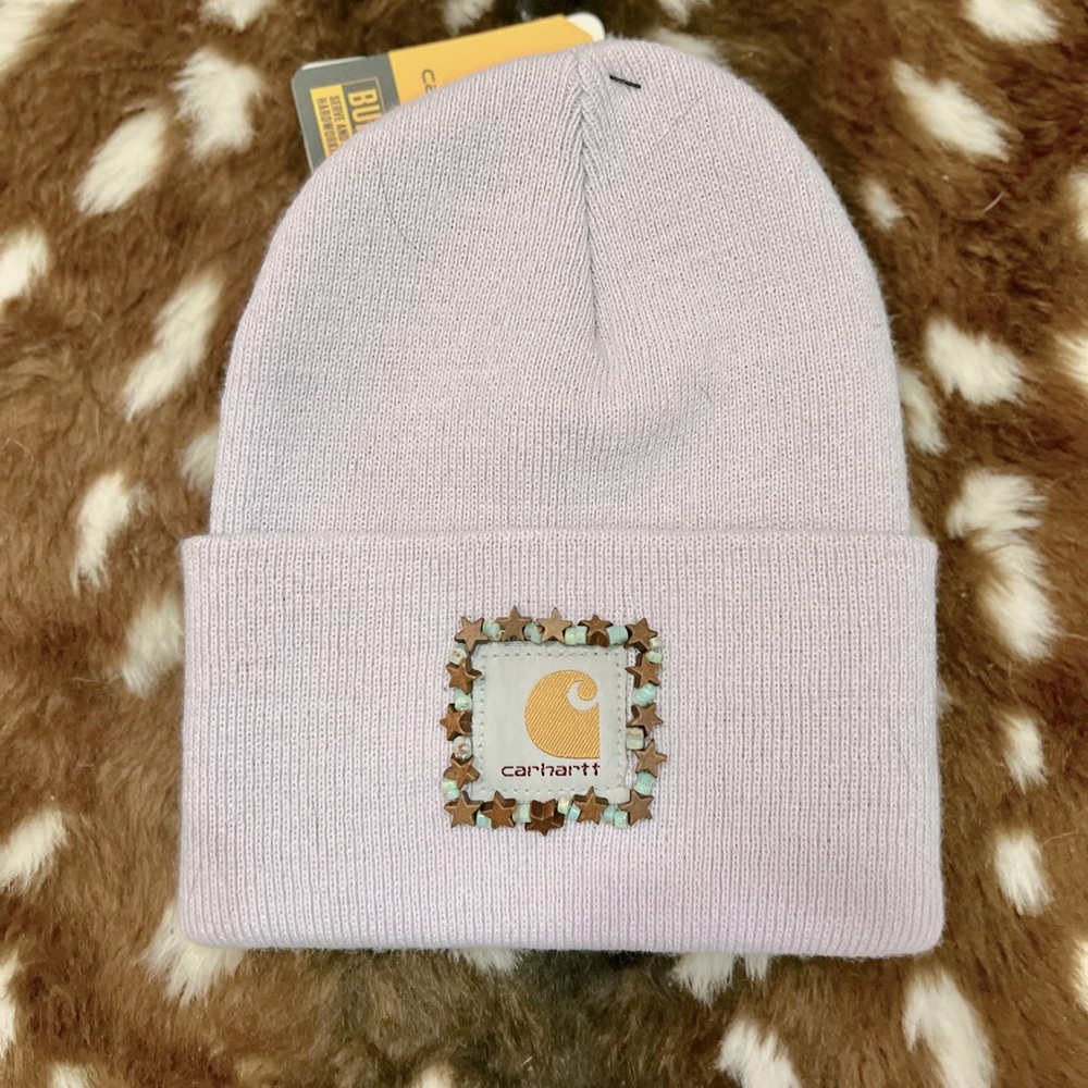 Lilac Carhartt beanie